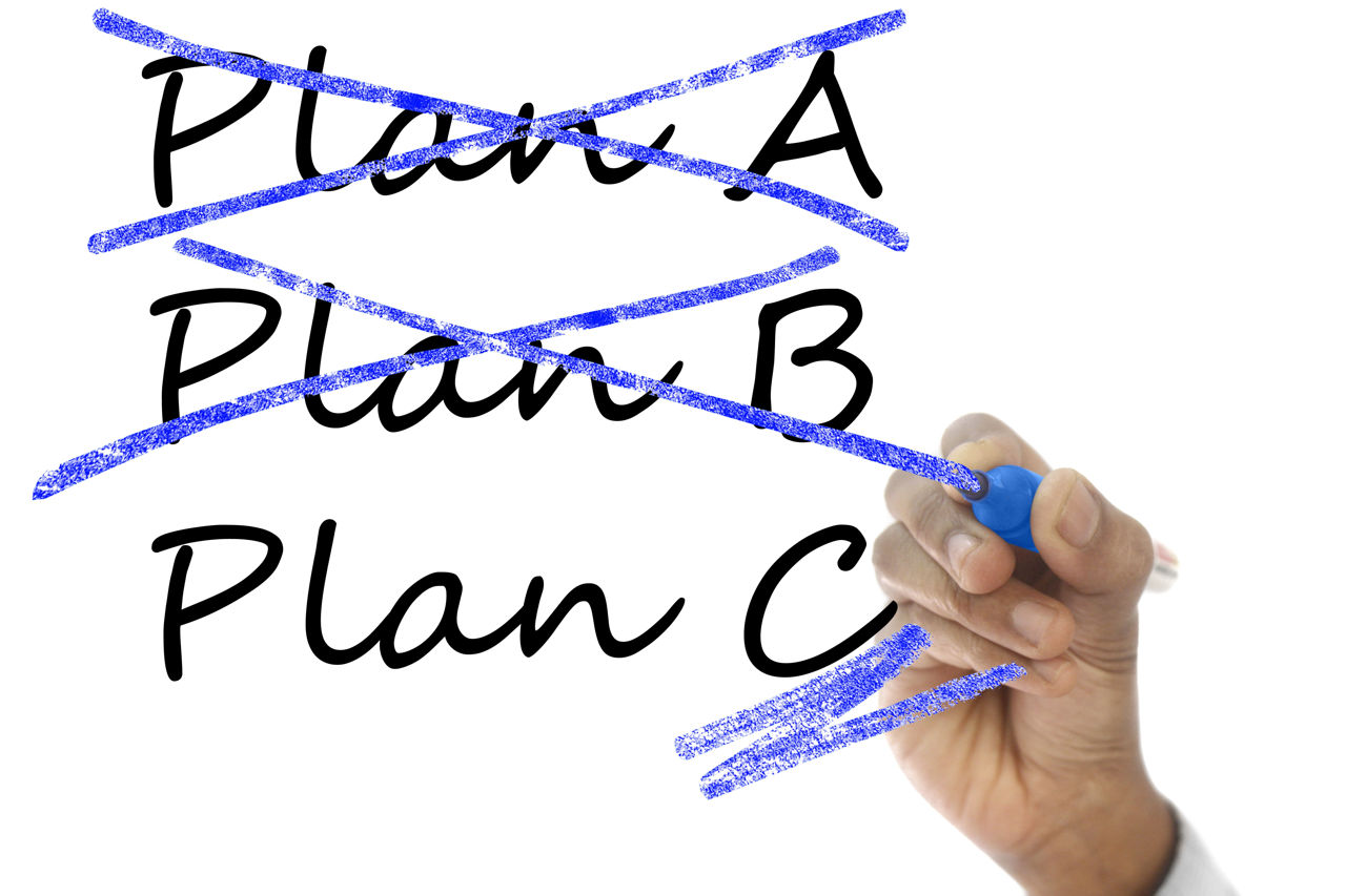 Planning for plan A, B, and C